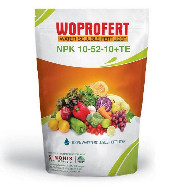 کود ۱۰-۵۲-۱۰ NPK وپروفرت هلند 1 کیلویی | NPK 10-52-10 WOPROFERT-1kg